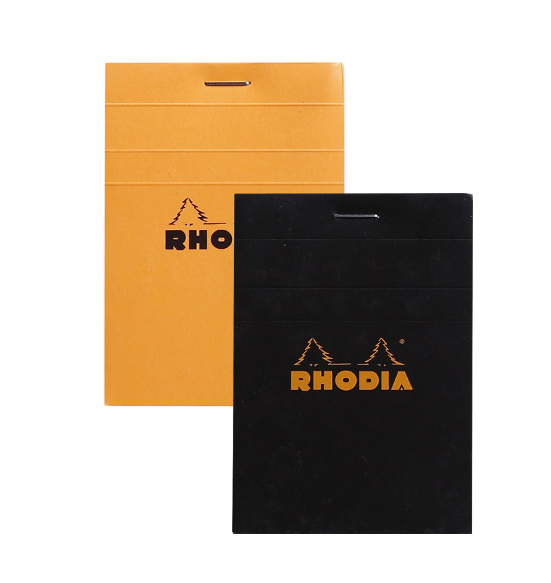 Rhodia Staplebound Notepads - Orange cover Lined w/ margin 80 sheets 8 1/4 x 12 1/2 in 