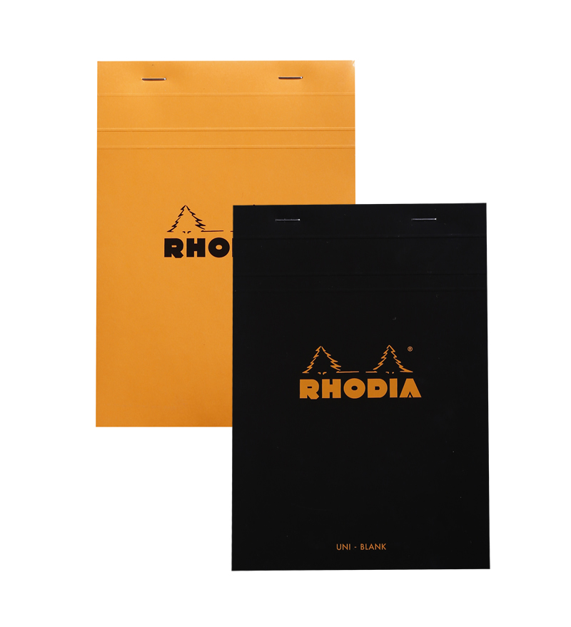 x 6 in Rhodia Classic Black Notepad graph Pack of 3 4 in 